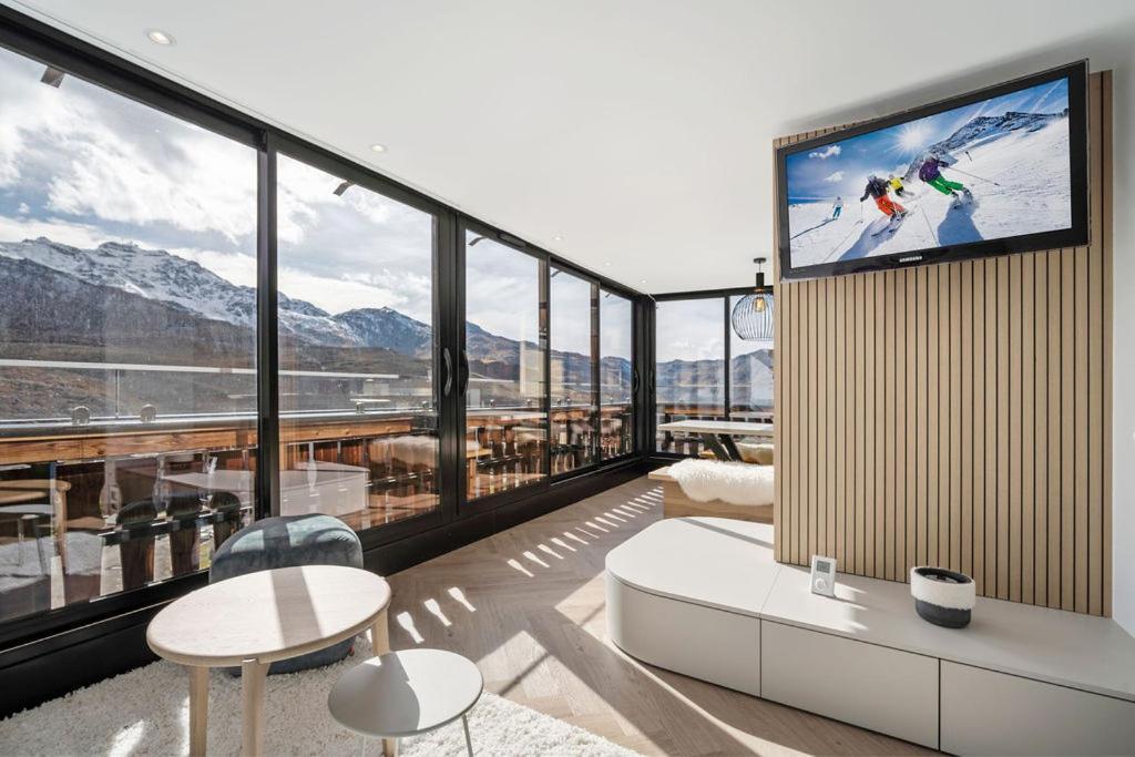 Val Thorens, SERAC, app familial au calme, plein sud Extérieur photo